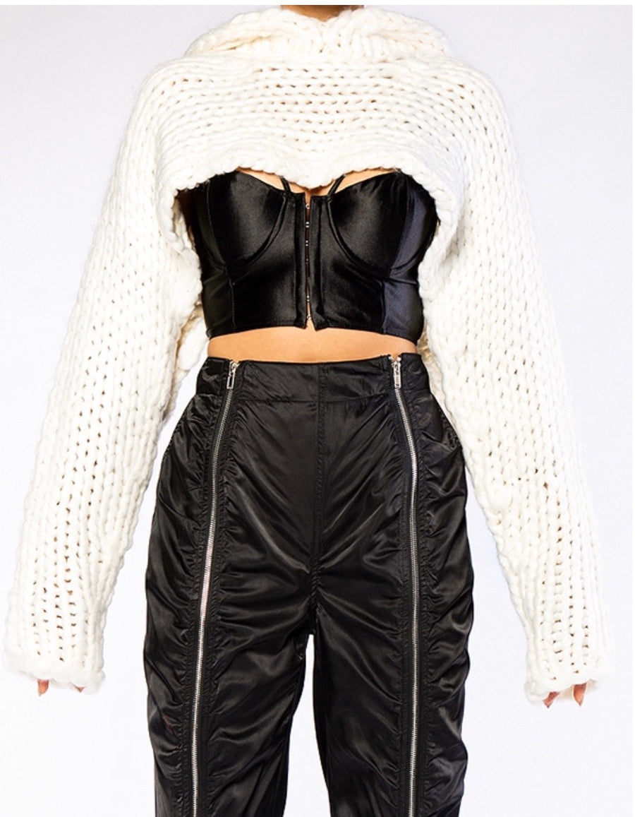 Crop Chunky Sweater