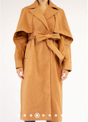Cape Sleeve Trench Coat
