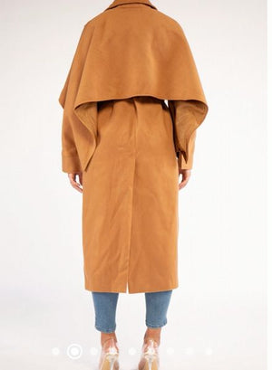 Cape Sleeve Trench Coat