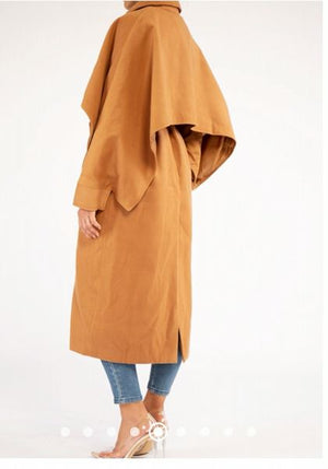 Cape Sleeve Trench Coat