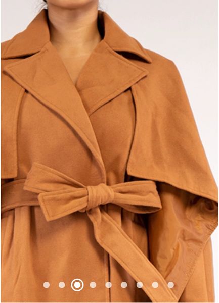 Cape Sleeve Trench Coat