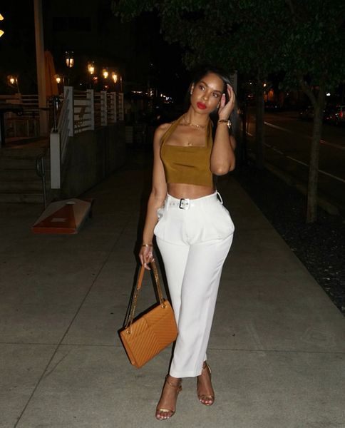 High Waist Cropped Trousers