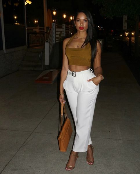 High Waist Cropped Trousers